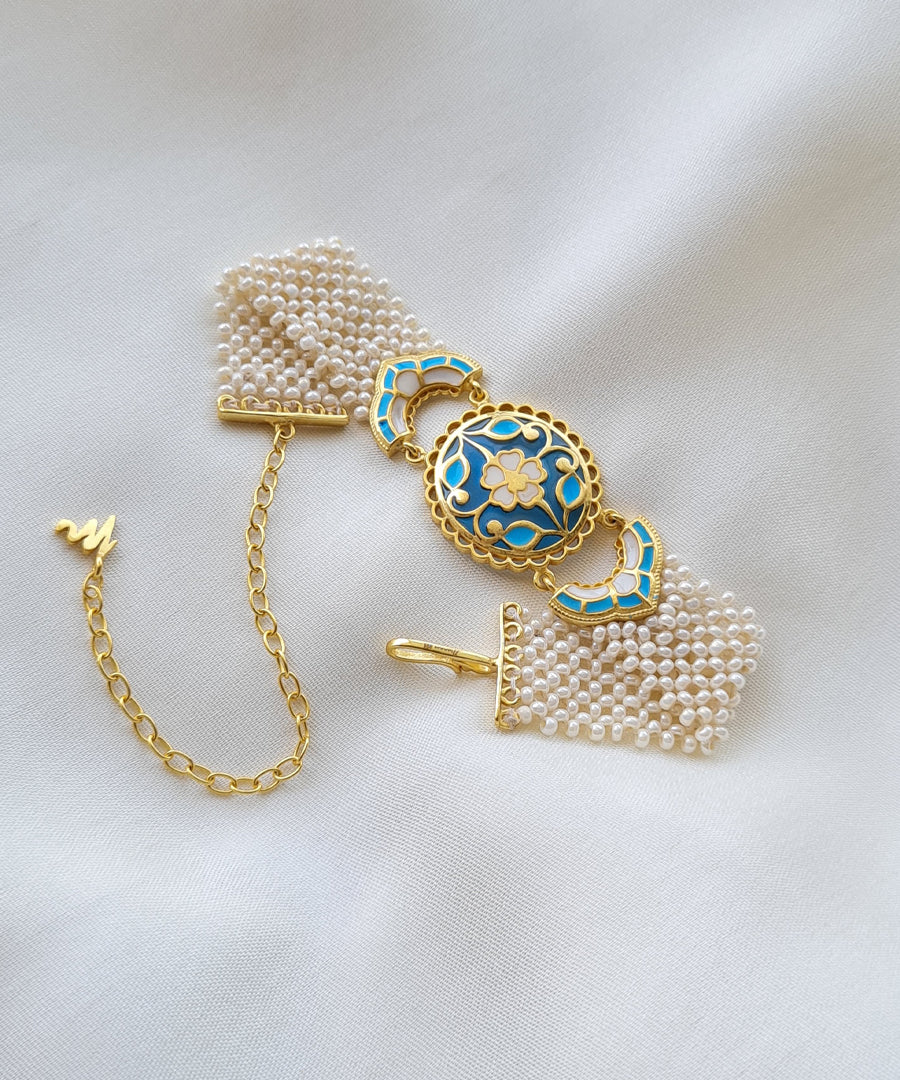 Blue Feroza Meher Pearl Bracelet