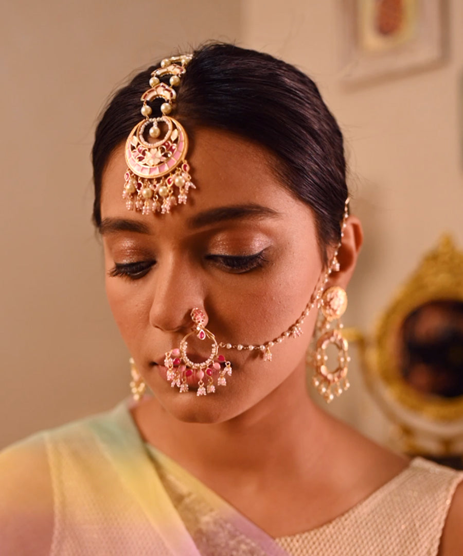 Pink Feroza Gulaabi Nikka Nath