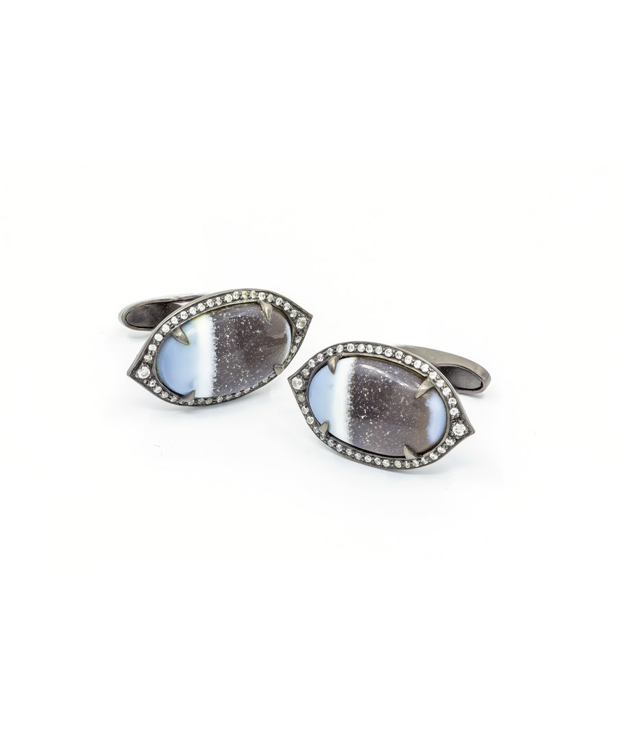 Natural Jasper Stargaze Cufflinks