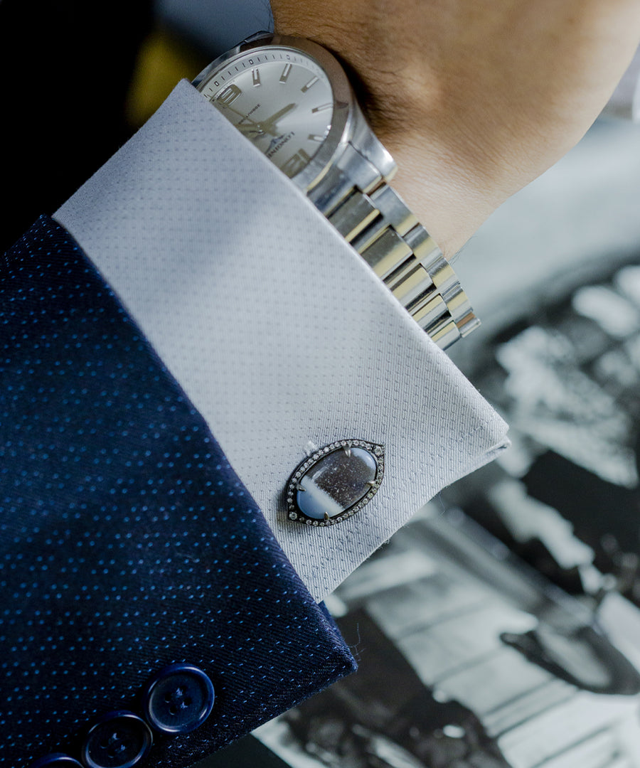 Natural Jasper Stargaze Cufflinks