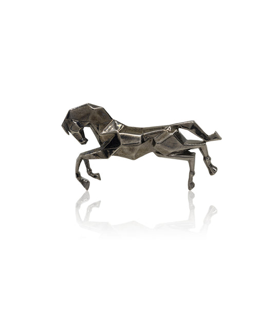 Black Untamed Horse Lapel Pin