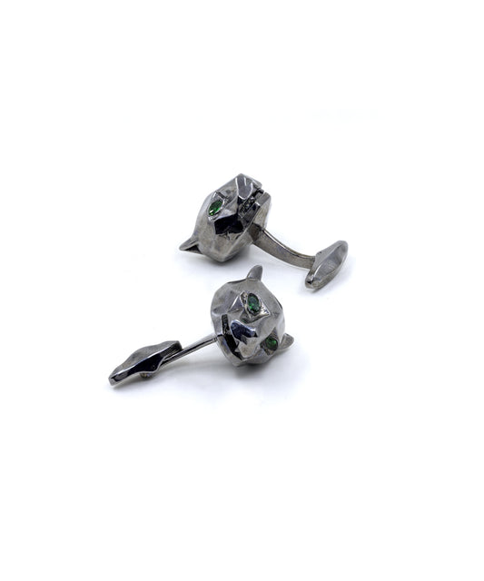 Black Untamed Panther Cufflinks