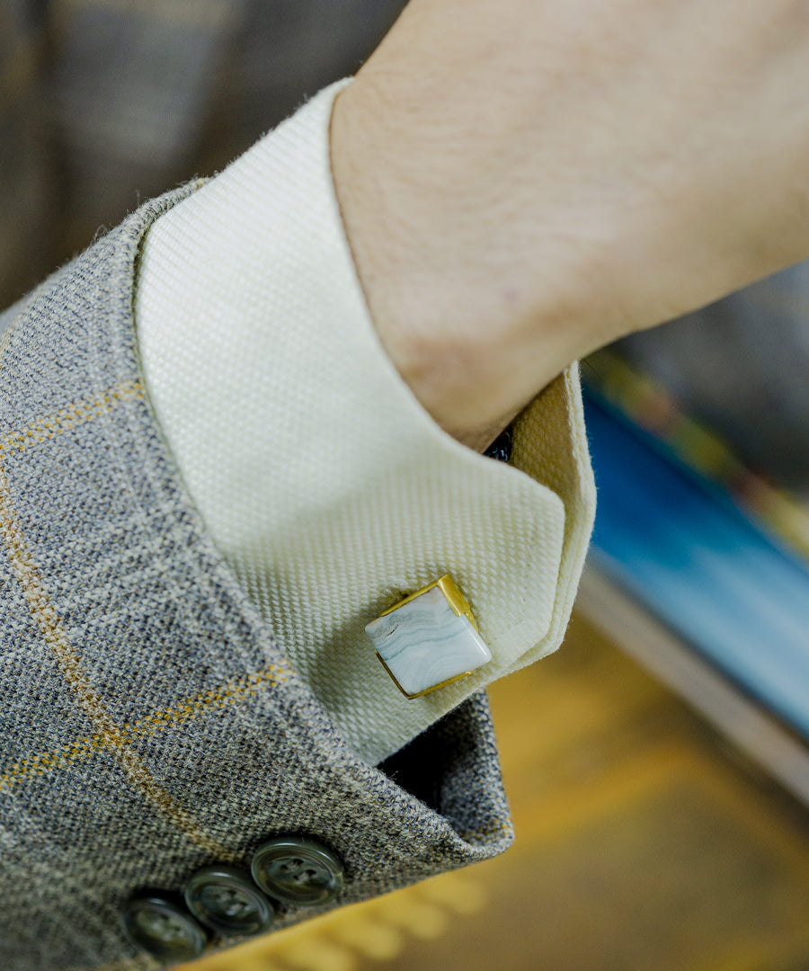 Golden Azure Cufflinks