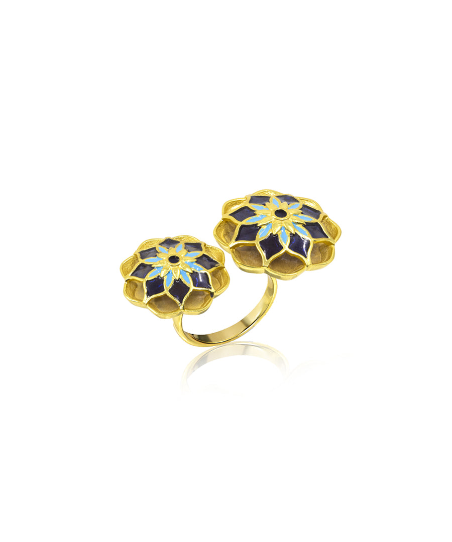 Golden Blue Gul Askim Ring