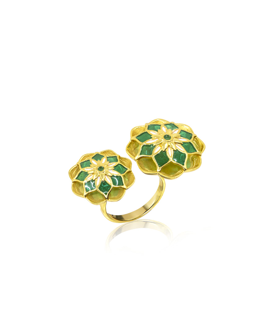 Golden Green Gul Askim Ring