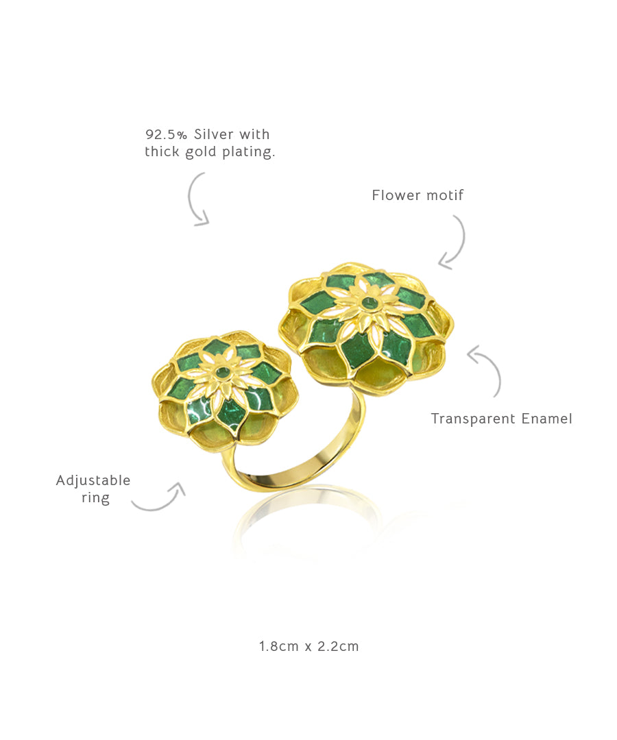 Golden Green Gul Askim Ring
