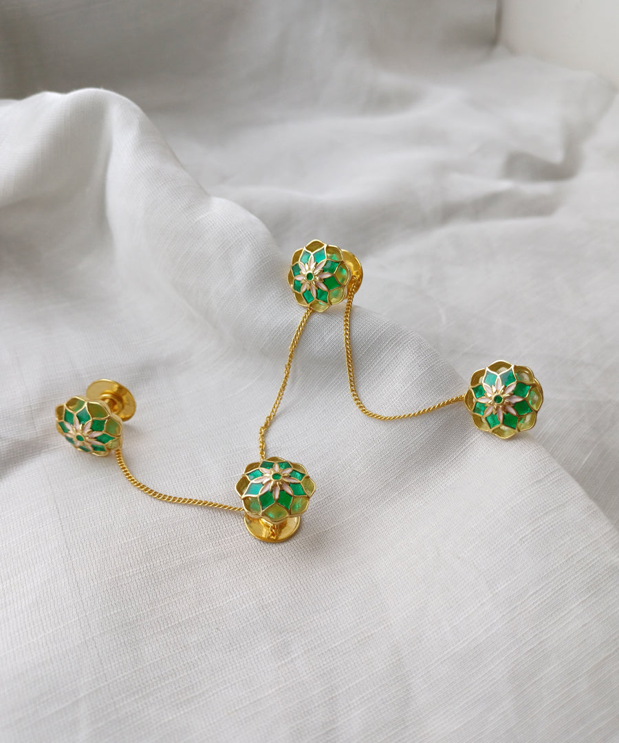 100% handcrafted kurta buttons.