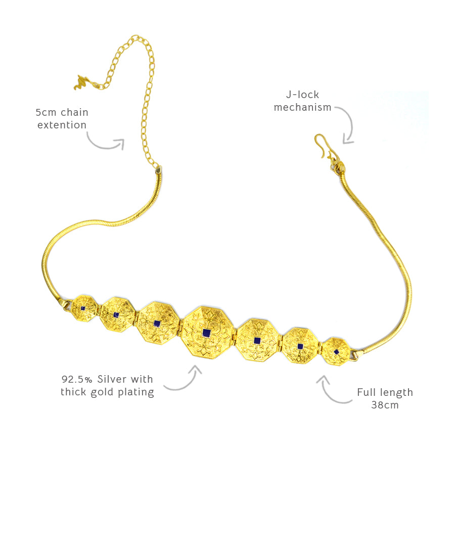 Golden Goonj Gaur Kanthi Choker Necklace