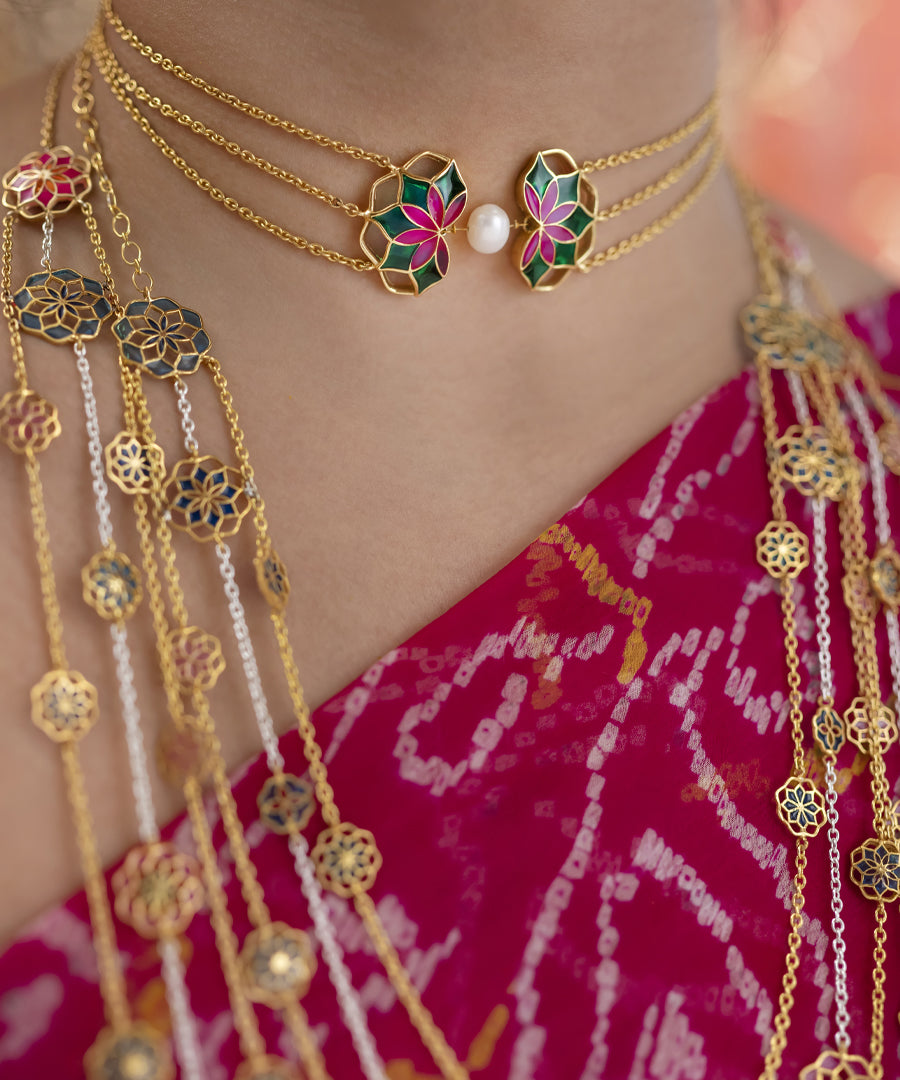 Green Gul Nuwwar Choker