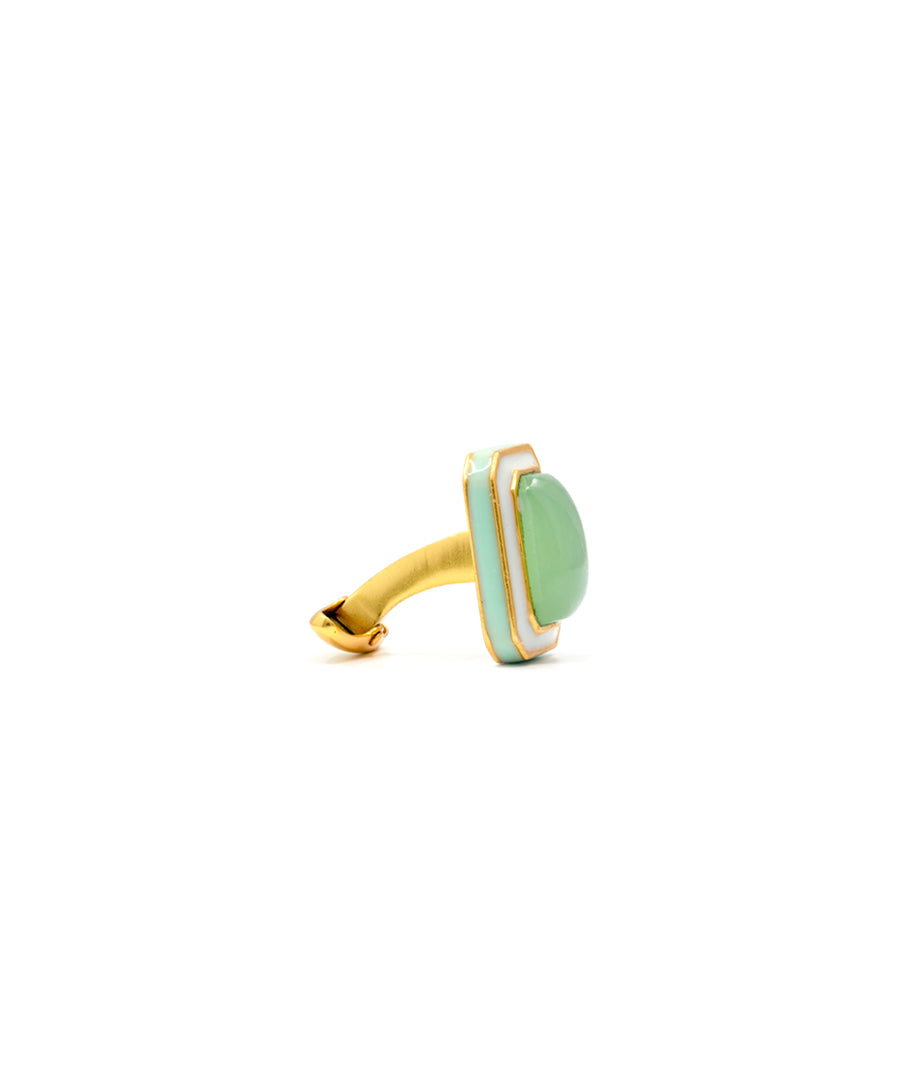 Foggy Green Tranquil Vitamin Sea Cufflinks