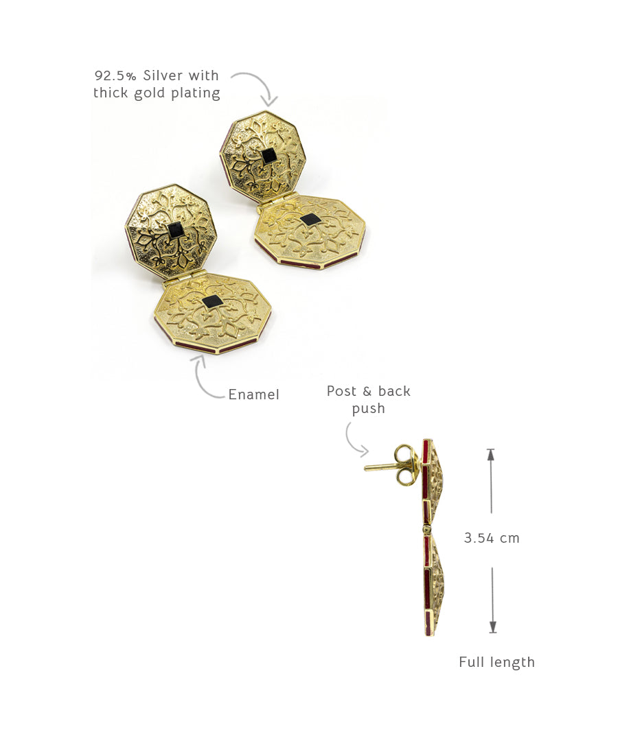 Golden Goonj Maru Surlio Earrings