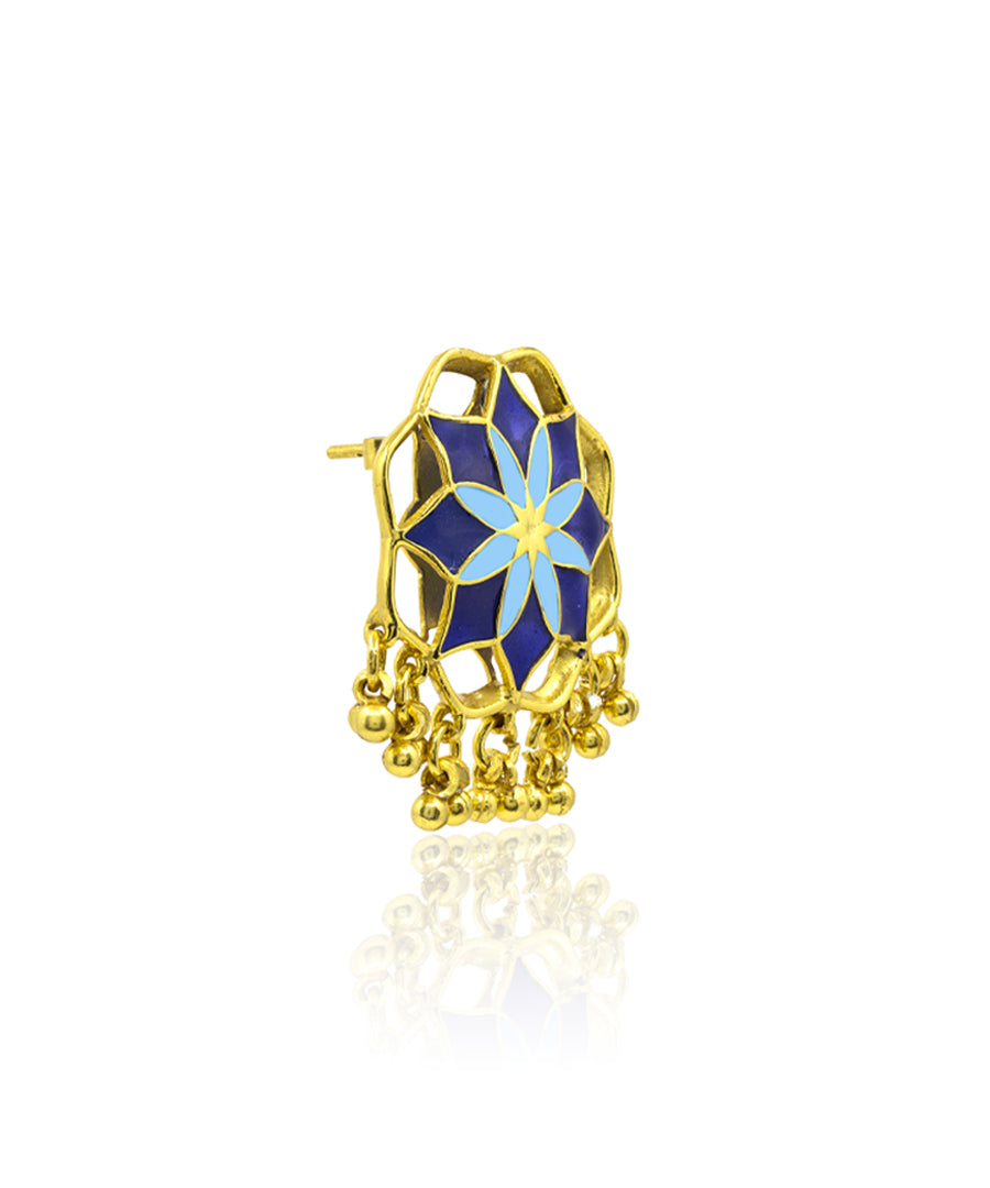 Blue Gul Kumud Stud Earrings