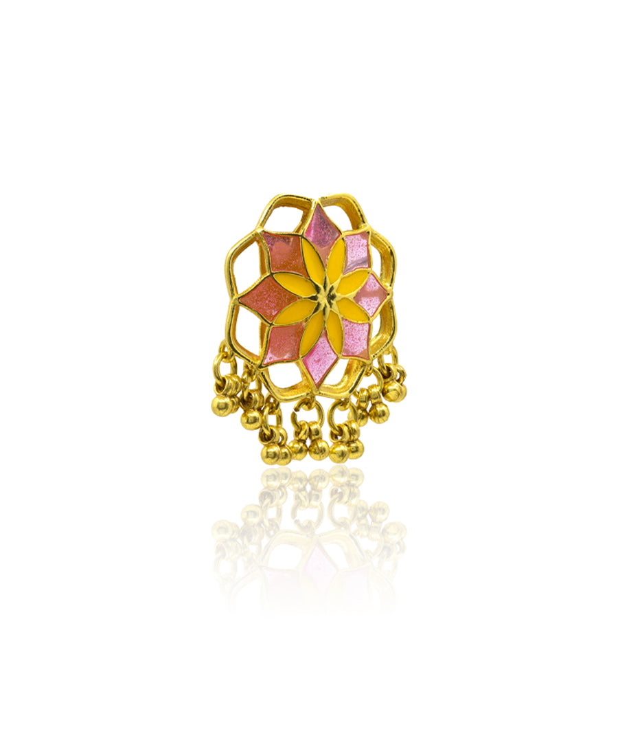 Pink Gul Kumud Stud Earrings