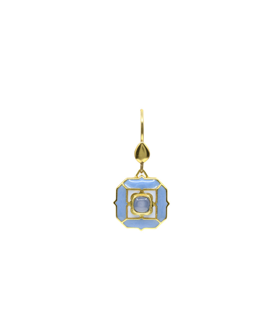 Ripple Blue Tranquil Sea Breeze Hook Earrings