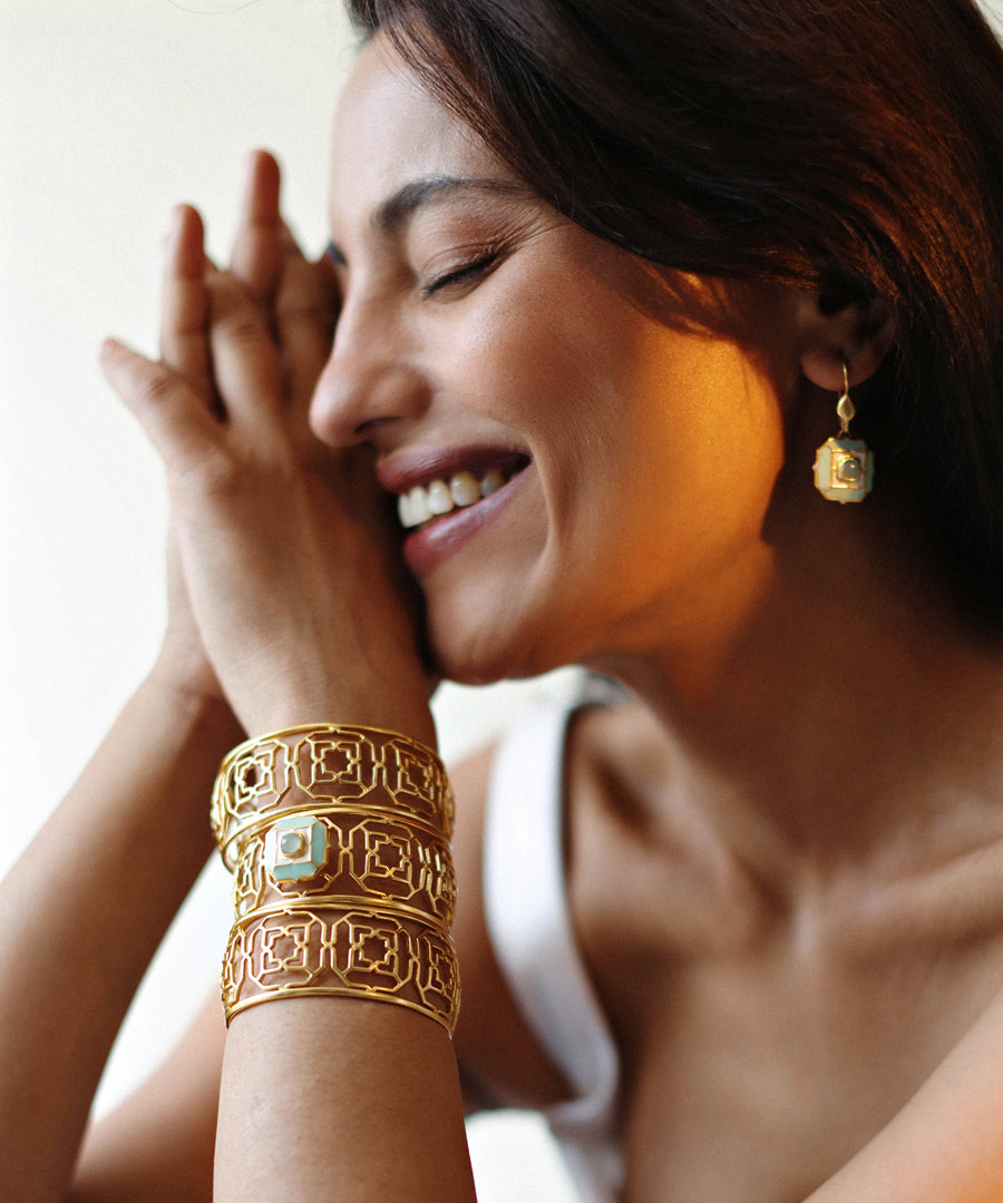 925 silver goldplated cuff bracelet for women and girls.