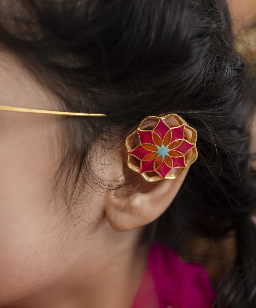 Pink Gul Mudita Stud Earrings