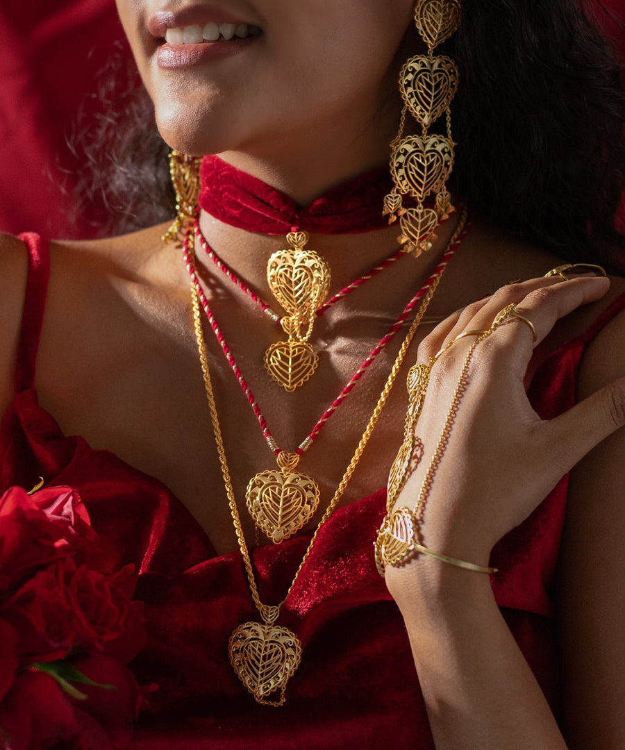 Rakaan Statement Pendant Necklace – Bold Ethnic adjustble string