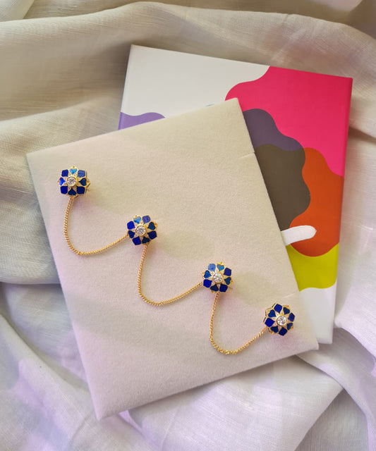 Rajwada Kurta Buttons Navy