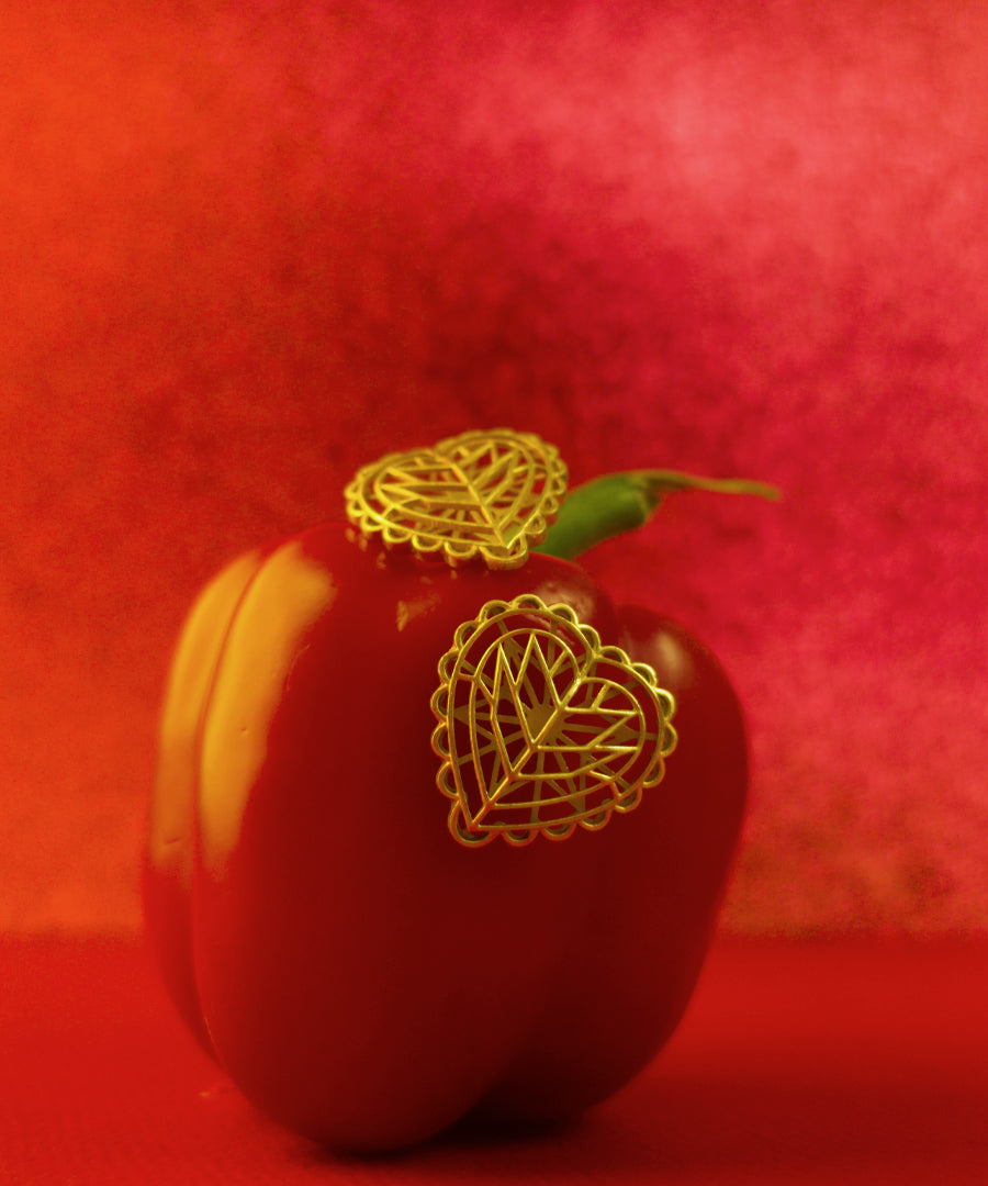 Rakaan Heart Stud Earrings