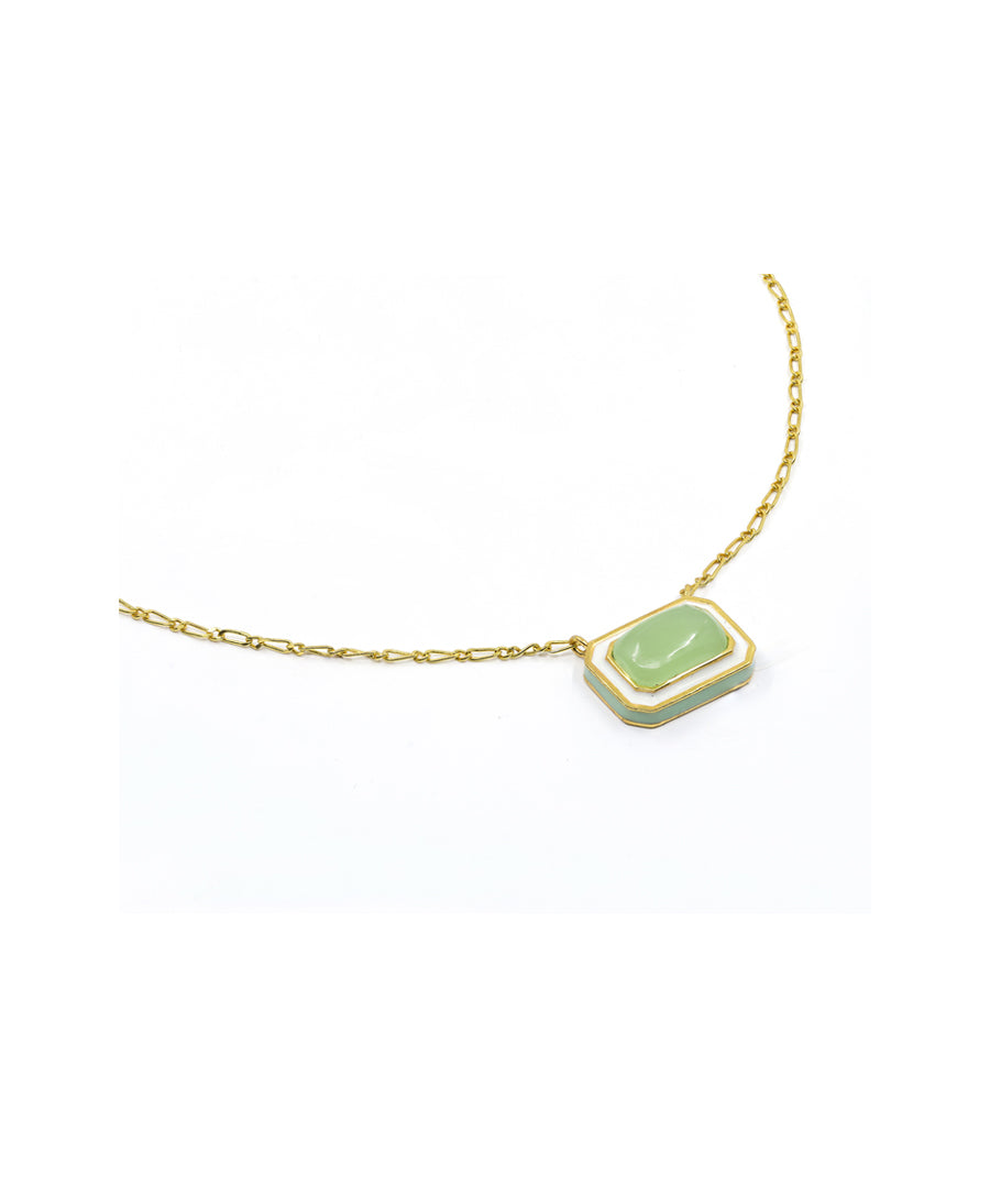 Gemstone chain necklace from tranquil collection.