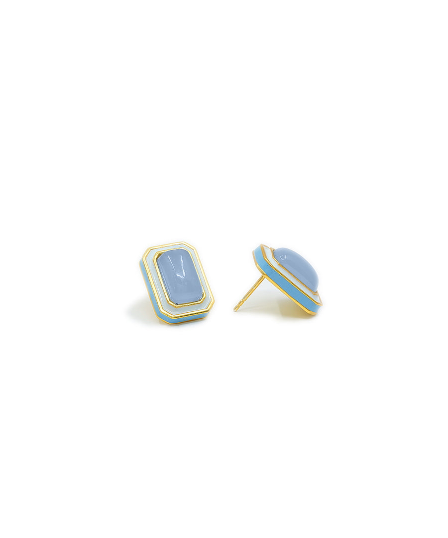 Ripple Blue Tranquil Vitamin Sea Stud Earrings