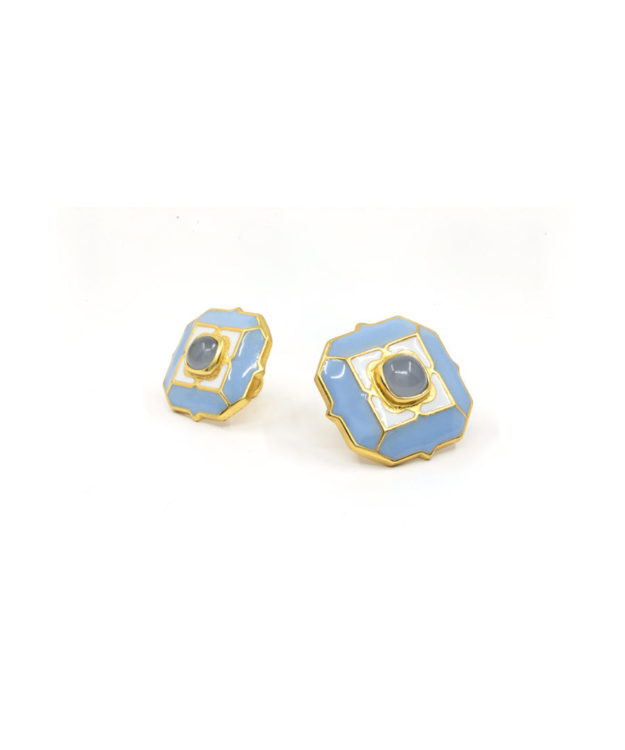Ripple Blue Tranquil Sherwani Buttons