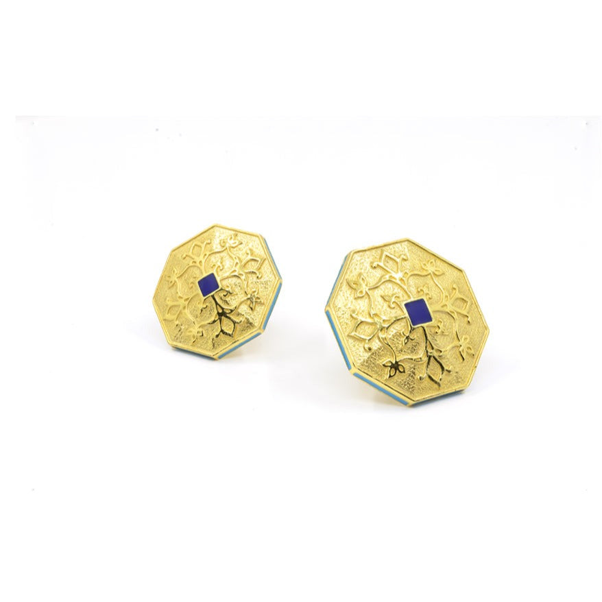 Golden/Blue Goonj Sherwani Buttons