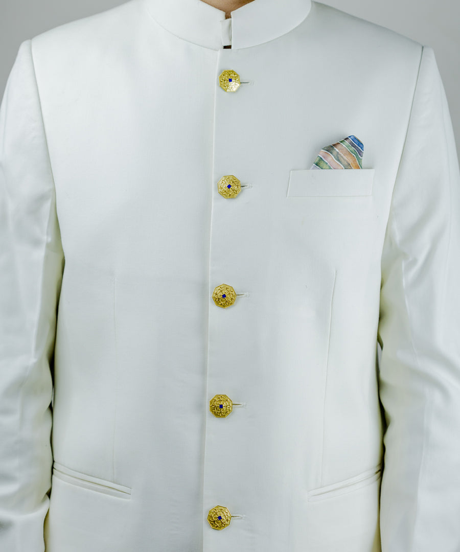 Golden/Blue Goonj Sherwani Buttons
