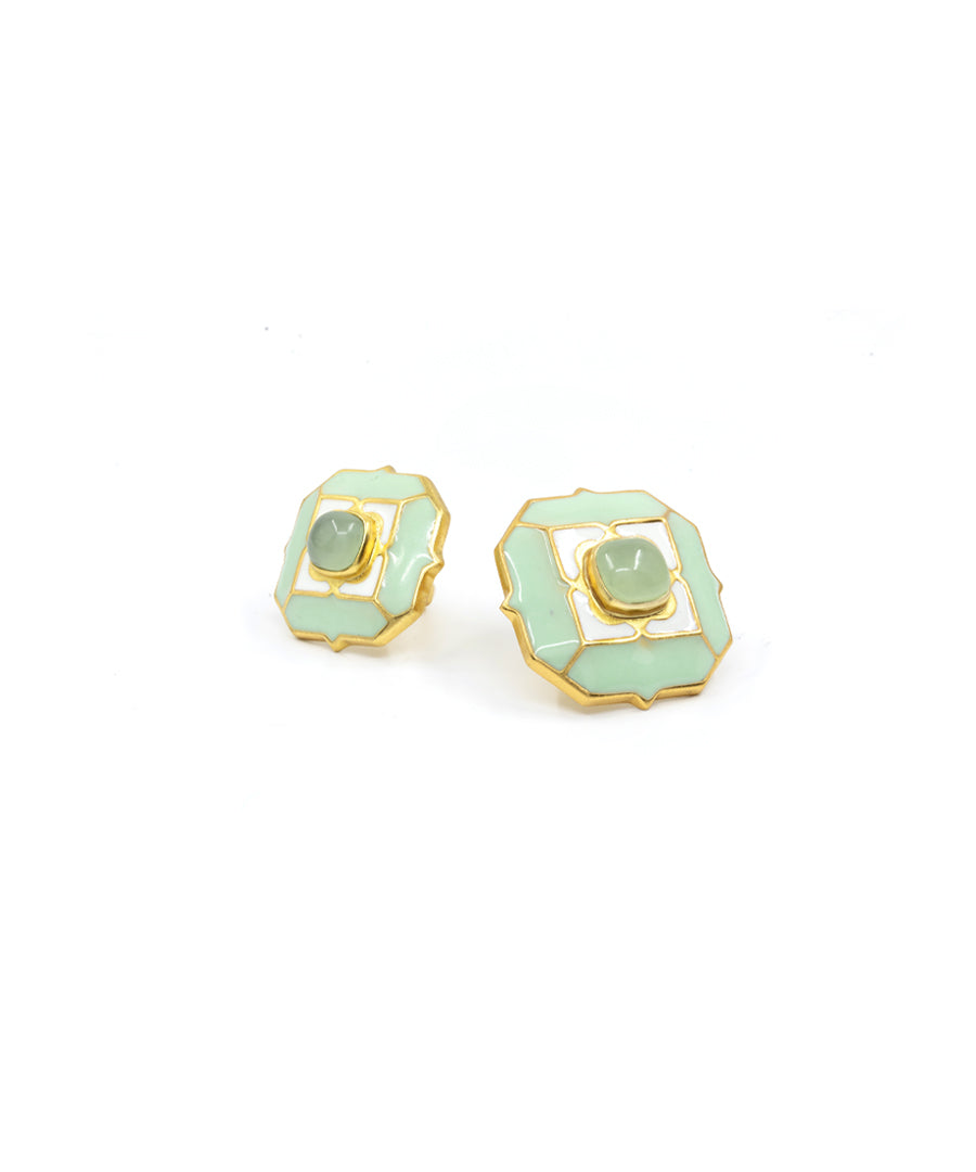 Foggy Green Tranquil Sherwani Buttons