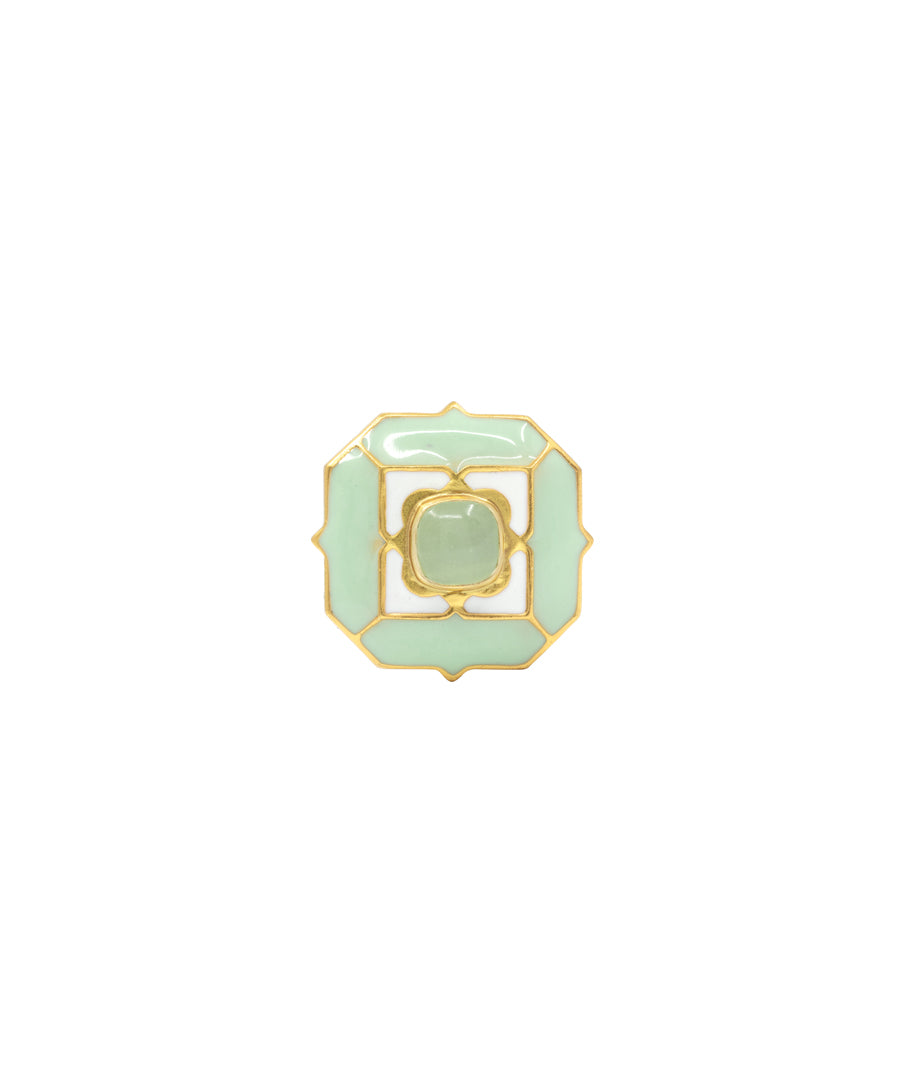 Foggy Green Tranquil Sherwani Buttons