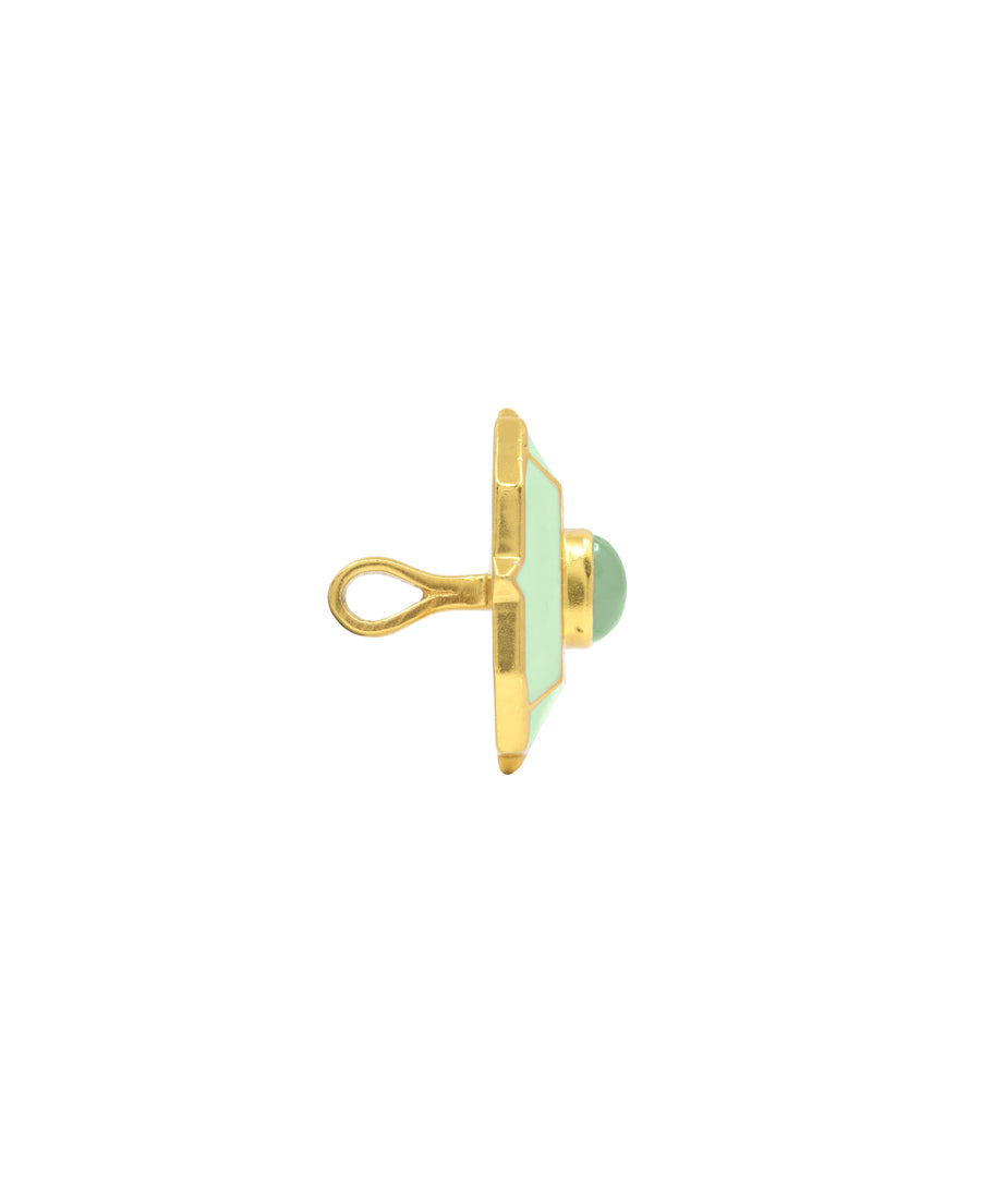Foggy Green Tranquil Sherwani Buttons