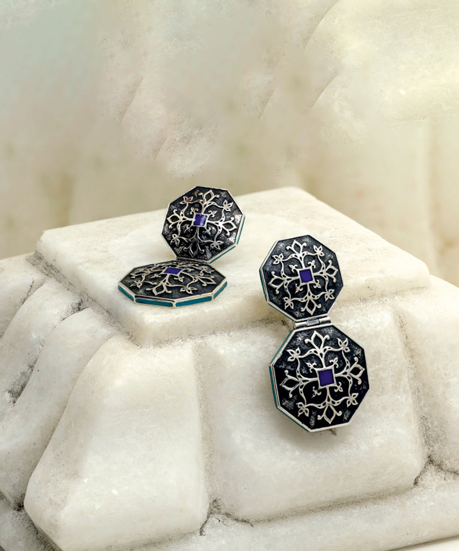 Silver Goonj Maru Surlio Earrings
