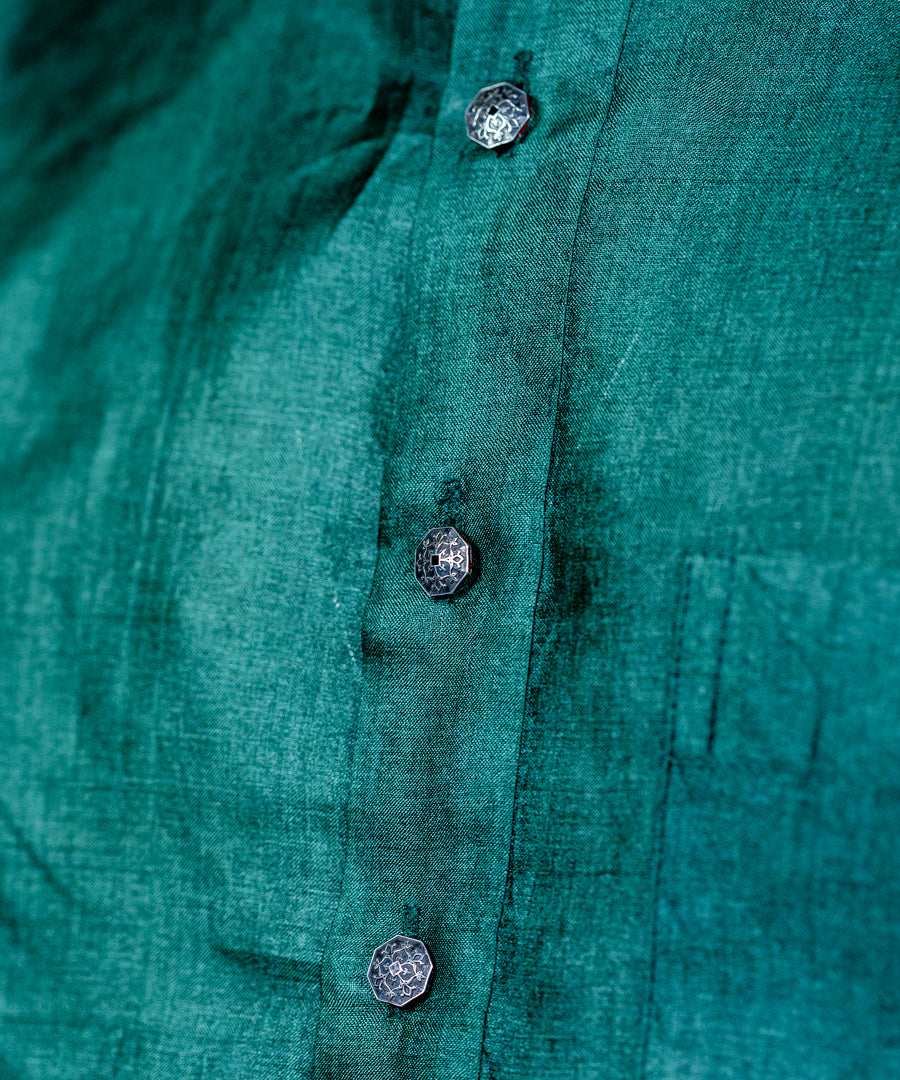 Handcrafted kurta buttons from Jaipur.