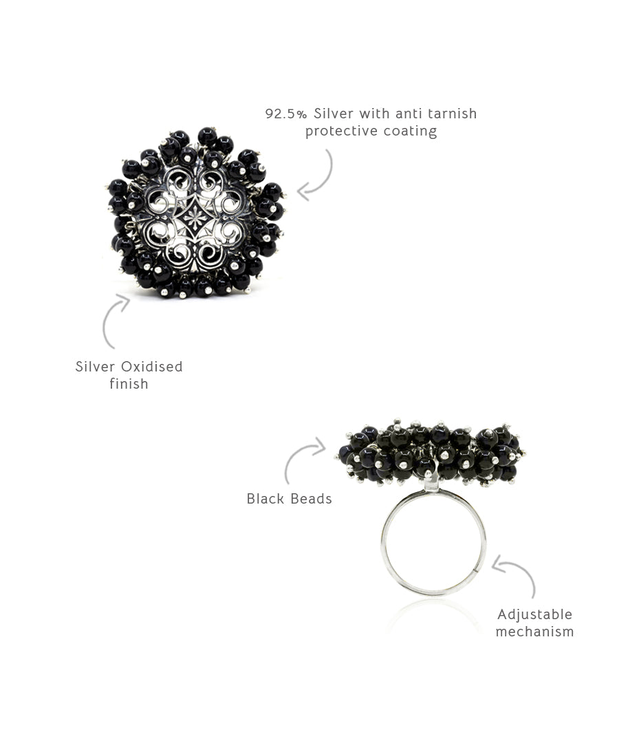 Silver Thar Manjari Mundri Ring