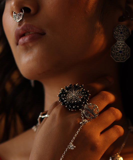 Silver Thar Manjari Mundri Ring