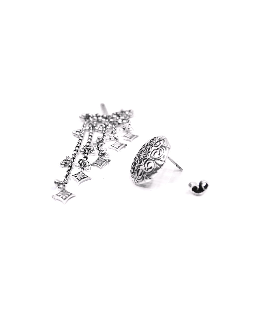 Silver Thar Dhora Bhujali Earrings