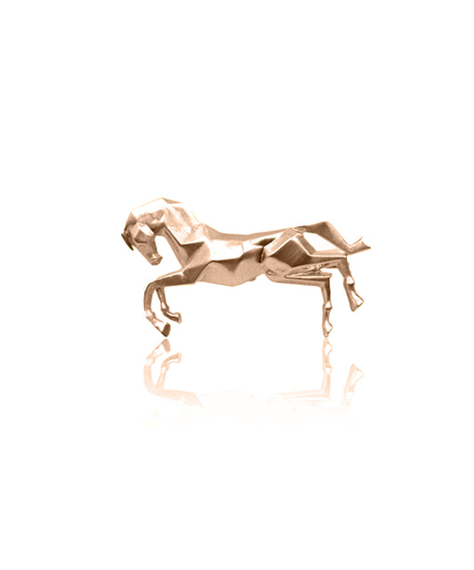 Rosegold Untamed Horse Lapel Pin