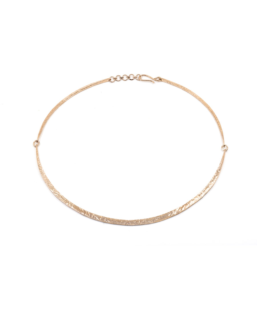 925 silver with rose gold plating, handmade choker necklace.