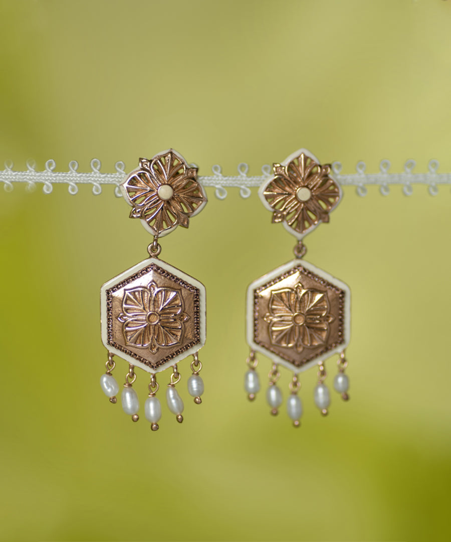 Magnolia Earrings & Panther Lapel Pin