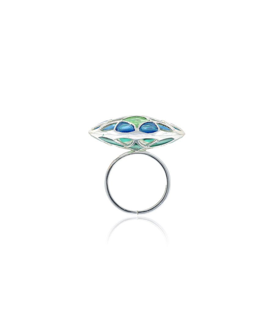 Rama Green Kaleidoscope Ring