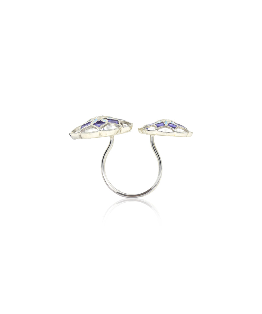 Silver Purple Gul Askim Ring