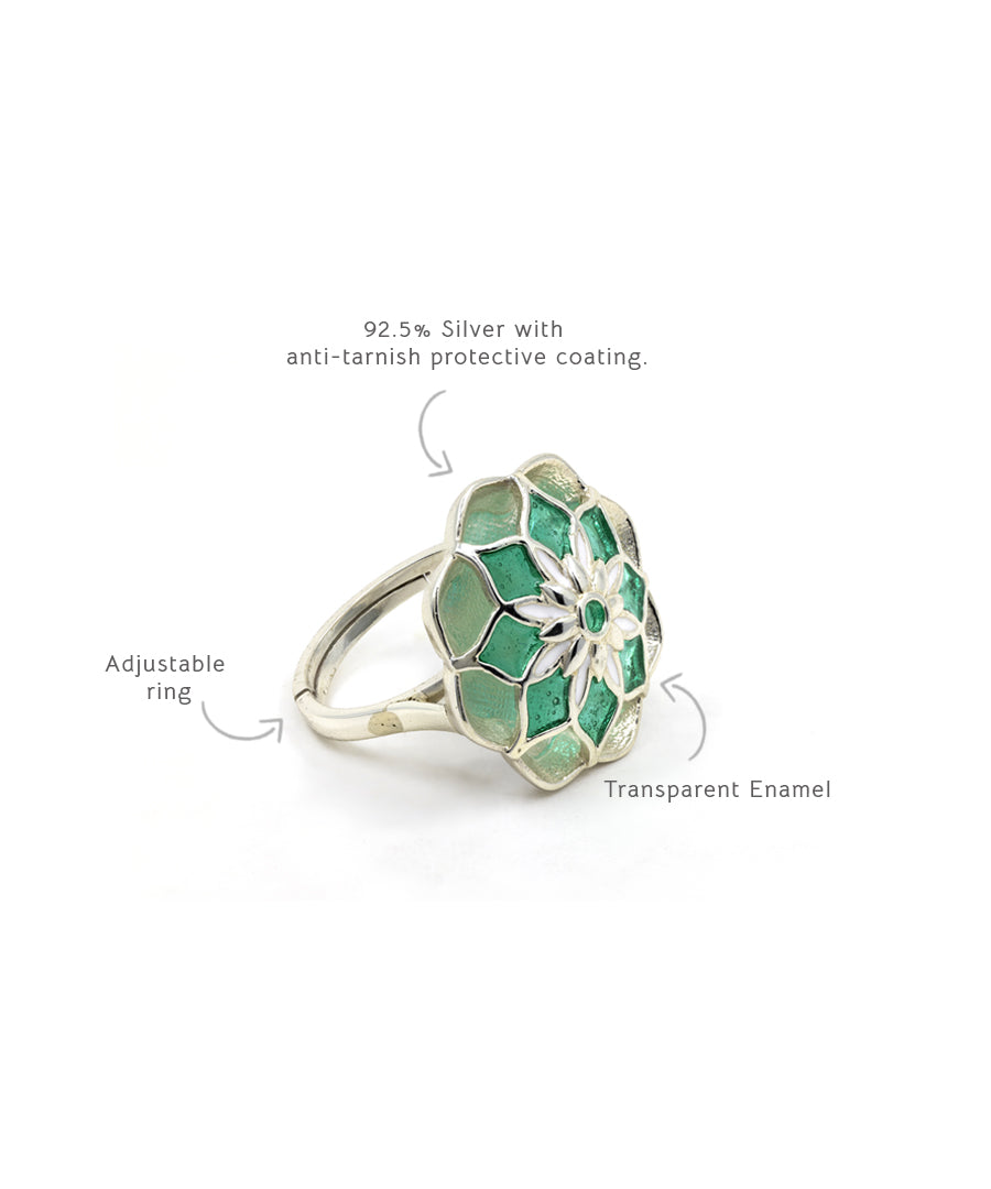 Green Gul Azizi Ring