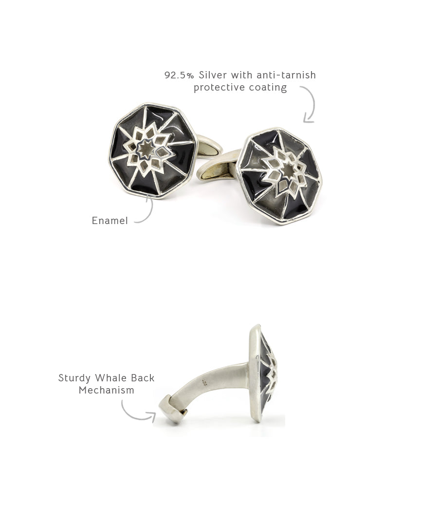 Black Dhoop Chaon Cufflinks