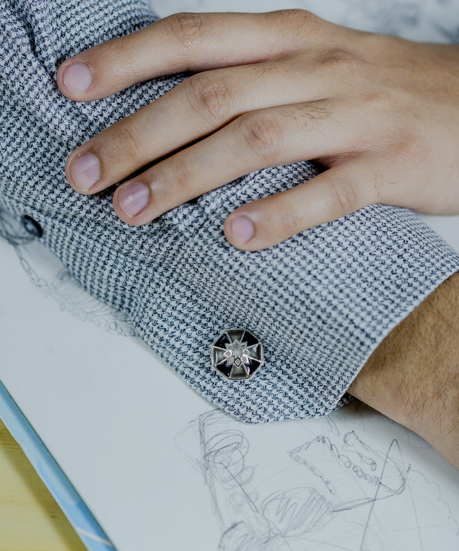 Black Dhoop Chaon Cufflinks