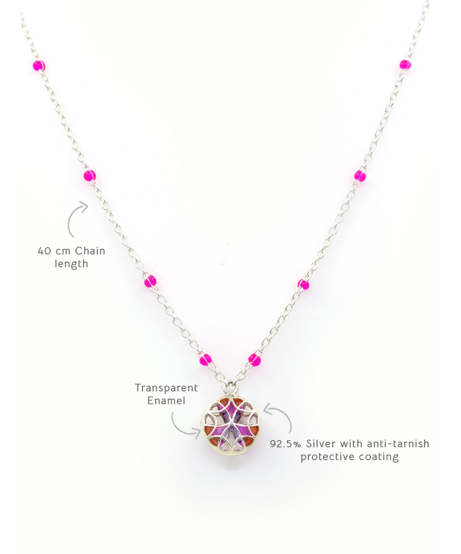 Designer chain necklace for women handcrafted in 925 sterling silver with anti-tarnish