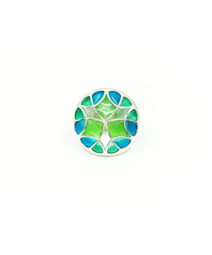 Rama Green Kaleidoscope Sherwani Buttons