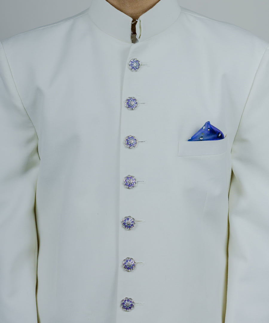 Purple Gulaal Sherwani Buttons