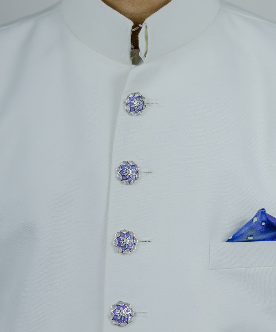Purple Gulaal Sherwani Buttons