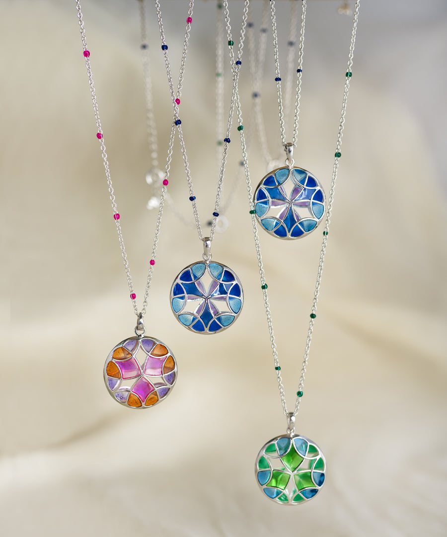 Rama Green Kaleidoscope Treasure Pendant