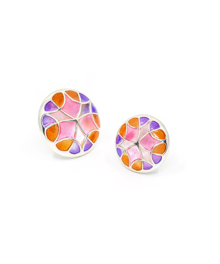 Rust Pink Kaleidoscope Sherwani Buttons